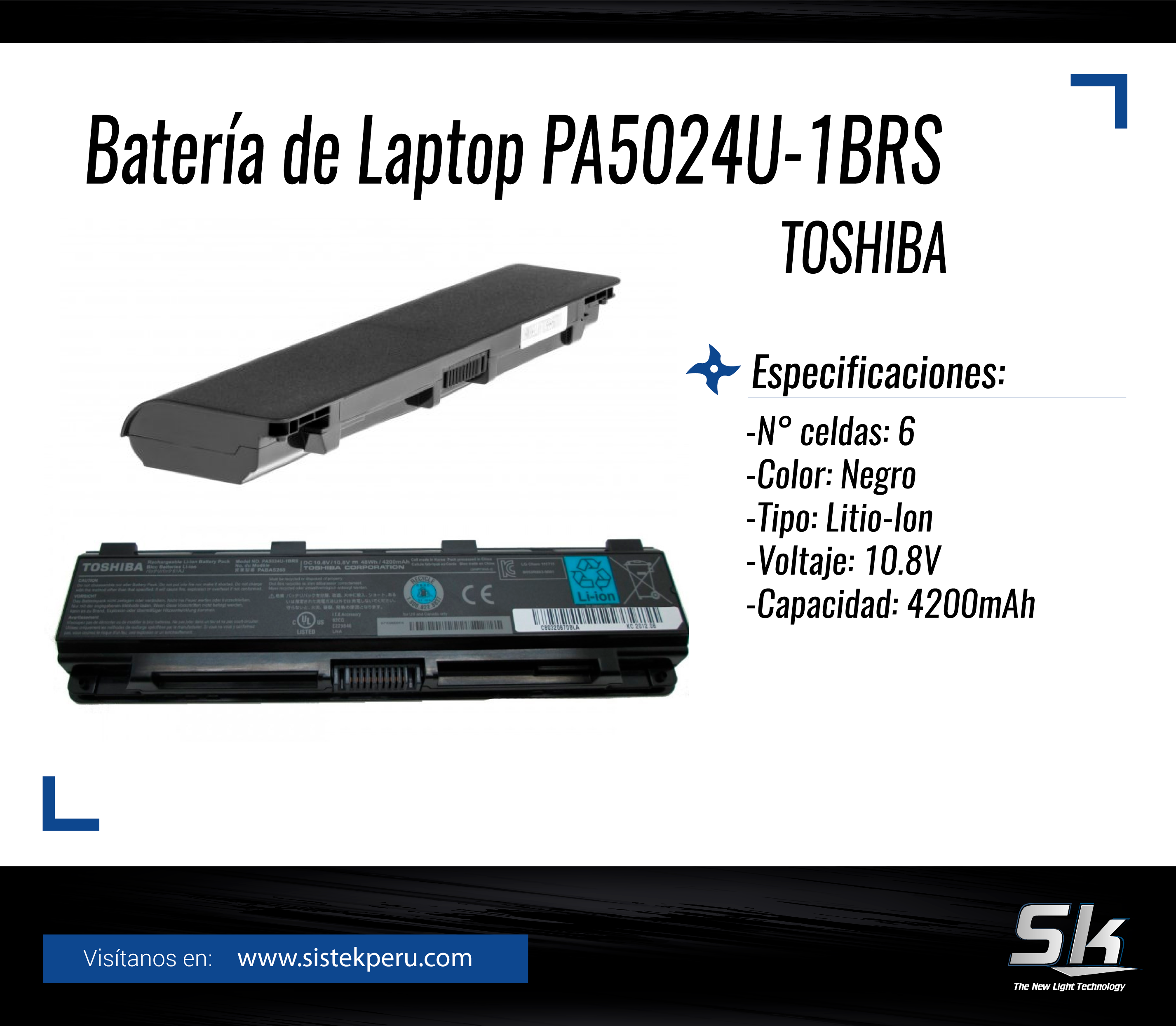 Bateria de Laptop PA5024U-1BRS